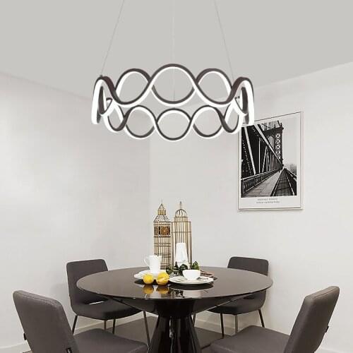 Simple and Light Luxury Acrylic Chandelier Creative Nordic Led Living Room Duplex Staircase Bedroom Dining Room Study Chandelier