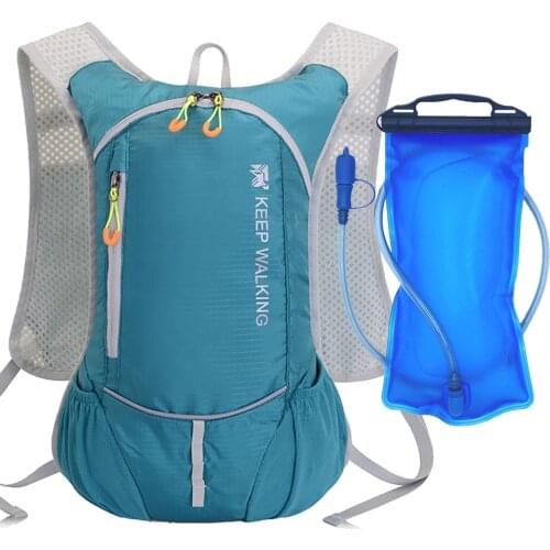 8L Outdoor Sport Cycling Run Water Bag Storage Hydration Pocket Backpack UltraLight Hiking Bike Riding Pack Bladder Knapsack