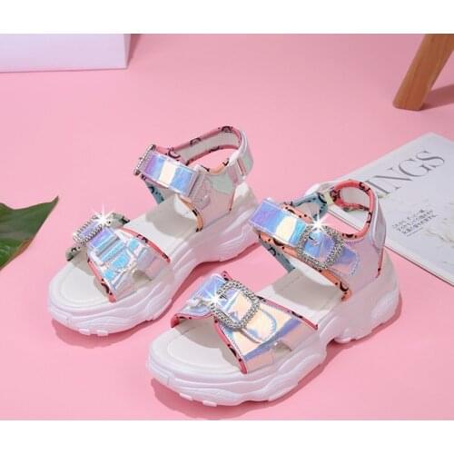 Womens Sandals Nice New Women Chunky Sandals Colorful Summer Beach Platform Sandals Casual Shoes Woman Wedges Ladies Sandalias