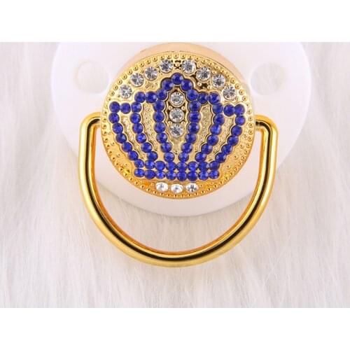 0-18 Months Luxury Crown Diamond Baby Bling Bling Pacifier Infant Soother Newborn Baby Boy Girl For Shower Gift Chupete Bebé