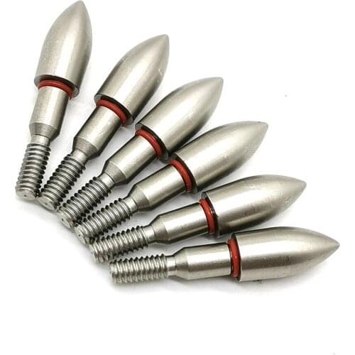 100 Grain Stainless Steel Arrow Head Arrow Tips Point for Recurve Compound Bow Shooting Arrow Accessory 12/30pcs