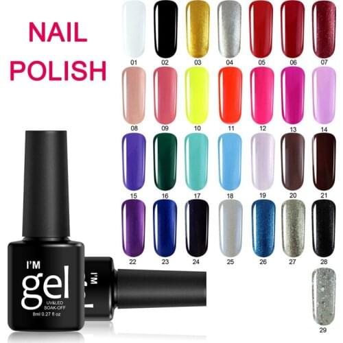 1bottle Nail Supplies For Professionals Uv Gel Nail Polish Long Lasting Gel Varnish Nails Art Decoration For Manicure Pedicure T