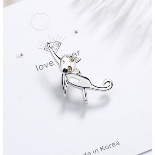 1 PC Silver Plated Fox Ear Clips Earrings No Piercing Fake Cartilage Animal Earrings Silver Color 2020 Minimalist Gift