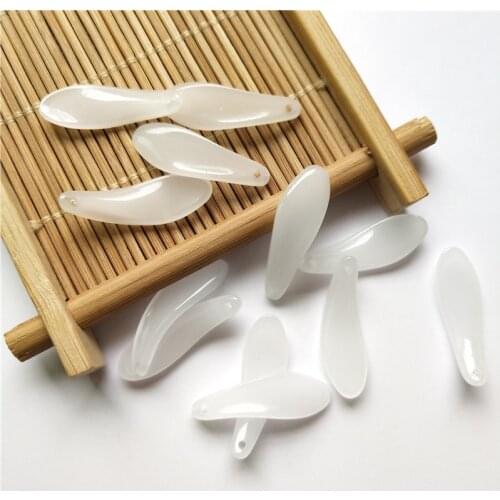 High Quality 10pcs Charms Czech Flower Petal Smooth Glass Beads Spacer Loose Beads for Jewelry Making Earring DIY Accessories