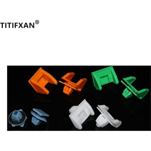 12PCS Car door guard panel trim slatted bottom skirt plastic fastener for Toyota Prado Alphard Previa Lexus clips