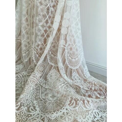 3 yards French Chantilly Lace Fabric For Bridal Dress