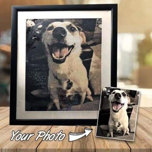 ParNarZar Diamond Painting Photos Custom Full Square Picture of Rhinestones Diamond Embroidery Baby,Weeding and Parents gift