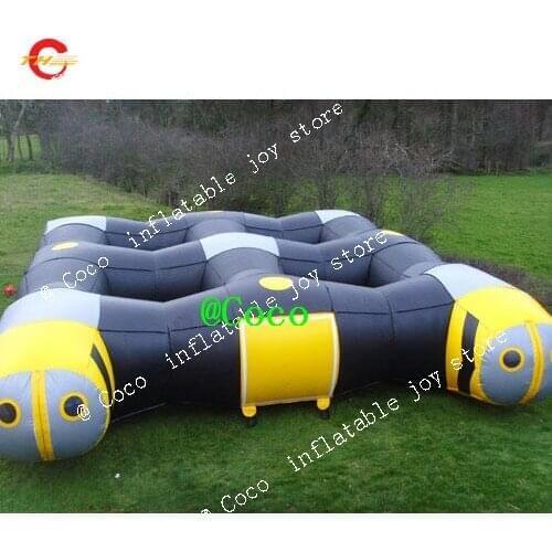 Free ship to door,10x8x2.5m Outdoor Haunted Laser Tag Inflatable Maze, kids adults inflatable maze arena,obstacle laser tag
