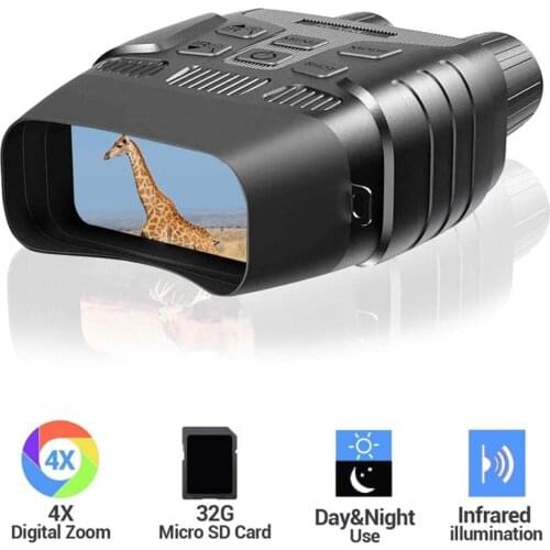 Infrared Night Vision Binoculars Telescope Hunting Binoculars 300M Big Screen 3x Zoom 16G Infrared Telescope No memory card