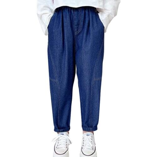 Jeans For Girls Solid Color Jeans Kids Girl Spring Autumn Kids Jeans Casual Style Childrens Clothes 6 8 10 12 14