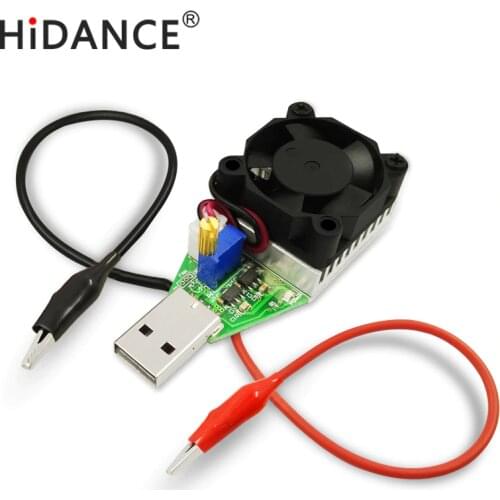 Usb dc electronic load resistor battery power bank capacity testing charger adjustable constant current voltage aging discharge