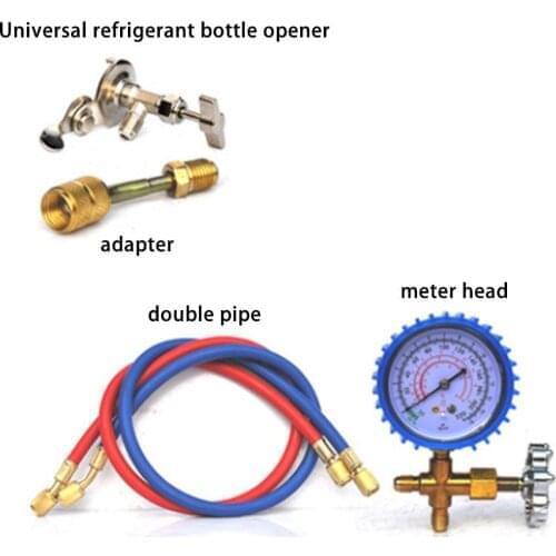 R22 Refrigerant Household Air Conditioning Fluoride Adding Tool Kit Car Air Conditioning Freon Common Cool Gas Meter Dropship