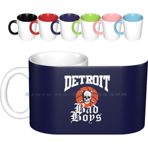 Detroit Bad Boys Ceramic Mugs Coffee Cups Milk Tea Mug Bad Boy Shorts Bad Boy Shorts Bad Boy Bad Boy Popper Pants Bad Boy