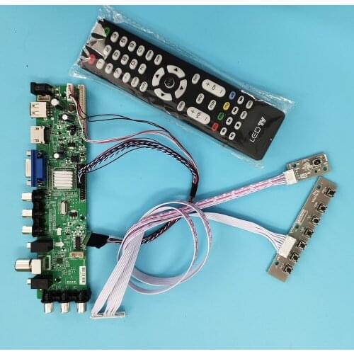 Kit For LTN121AT05-G01/LTN121AT06-G01 WLED Signal controller board 1280X800 40pin VGA LED HDMI digital remote DVB-T2 TV LVDS USB