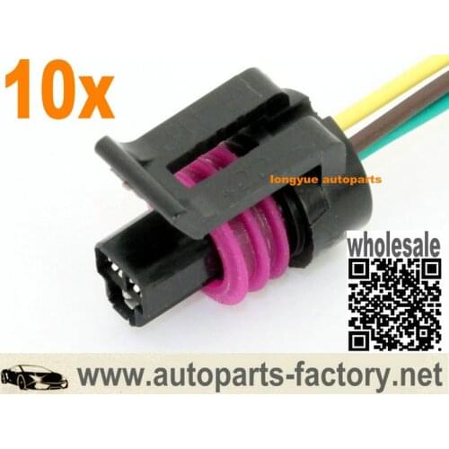 Longyue 10pcs 3 Wire Coolant Temperature Temp Sensor Wiring Connector for LS1 97-98 GM Corvette