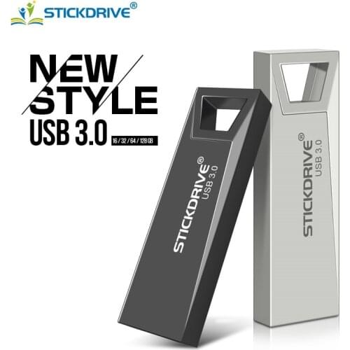 Wholesale metal usb flash drive 64GB 32GB 16GB usb stick portable cle usb 128GB flash drive USB 3.0 pendrive Storage flash disk