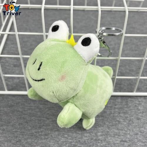 Kawaii Frog Bag Backpack Pendant Keychain Plush Toys Stuffed Animals Doll Kids Children Girls Adults Gifts Home Desk Room Decor