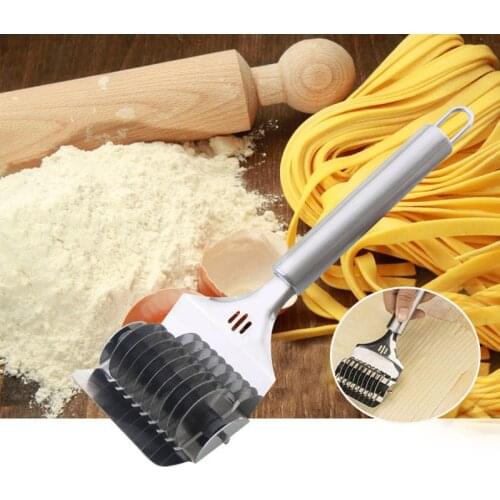 Multifunction Stainless Steel Noodles Cutter Non-slip Handle Pasta Maker Tools Manual Shallot Section Cutter Kitchen Gadgets