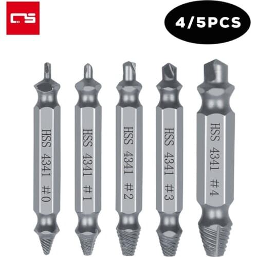 Broken Screw Extractor Set Drill Bit HSS Stripped Damaged Screw Bolt Remover Extractor Easily Take Out Demolition Repair Tool