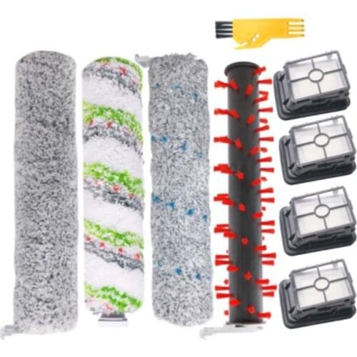 2554A Roller Brush Filter Set for Bissell Crosswave Cordless Max Series 2596 2590 2593 Wet Dry Vacuum Cleaner Parts