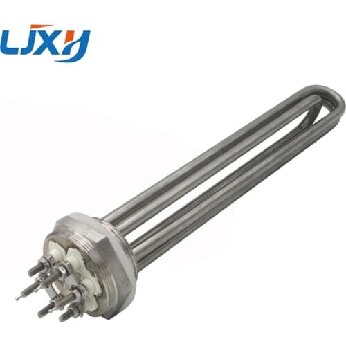 LJXH 2inch BSP Solar Water Tank Heating Element DN50 58mm Thread Electric Heating Pipe Full 304 Stainless Steel