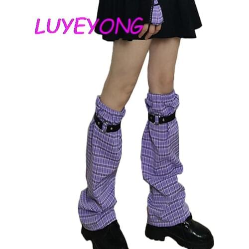 Wholesale Plaid Jk Lolita Sweet Girl Leg Warmer 2021 Hipster Student Streetwear Calf-length Adjustable Strap Street Casual Sock