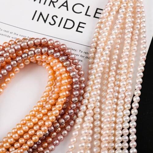 Freshwater Pearl Necklaces Round Shape with Size 7-8-9-10mm Perfect Luster Beads for DIY Fine Jewelry Loose Pearl Strands