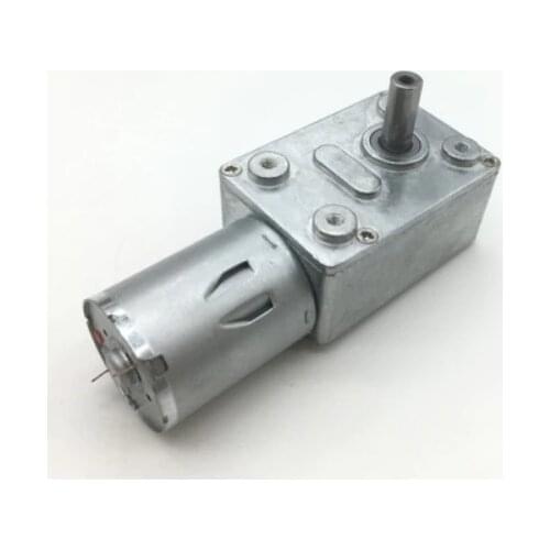 JGY370 DC6V/12V24V 2RPM to 150 RPM High Torque Speed Reducer Metal Worm Gear Box Motors Reversible Low Speed Worm Gear Motor