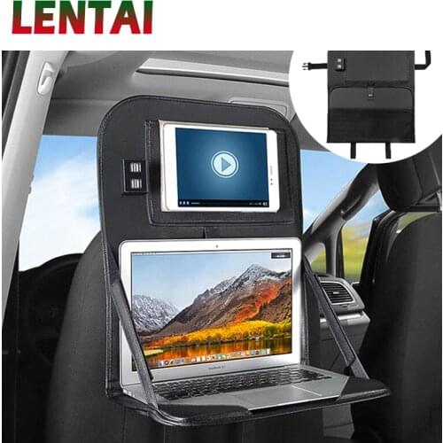 LENTAI Car Styling Folding Seat Back Pouch Storage Bags For Audi a3 a4 b6 b8 b7 b5 a6 Volkswagen VW Polo Golf 4 5 7 Accessories