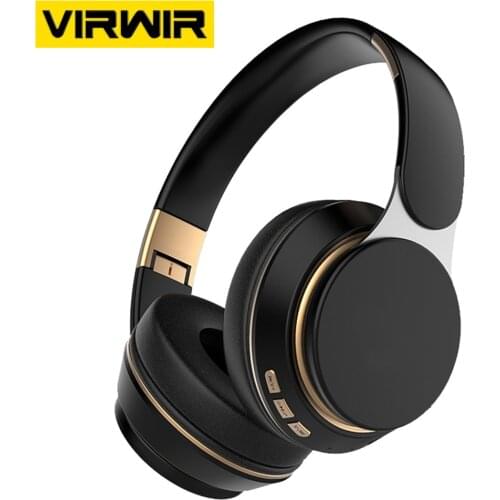 9D HIFI Foldable Wireless Headphones Stereo Bluetooth Headset Adjustable Earphone With Mic Support TF Card 3.5mm AUX Audio Cable