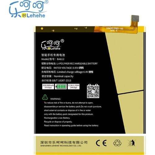 New LEHEHE BA612 battery For Meizu 5S M5S M612Q M612M 3000mAh Bateria Replacement with Tools Gifts