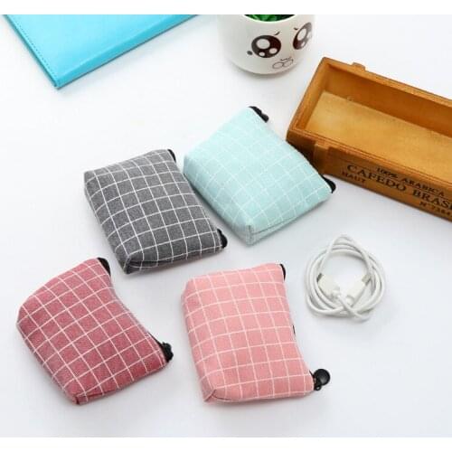 NEW Fashion Mini Purse Cute Women Girls Striped Plaid Snacks Coin Purse Wallet Bag Change Pouch Key Holder