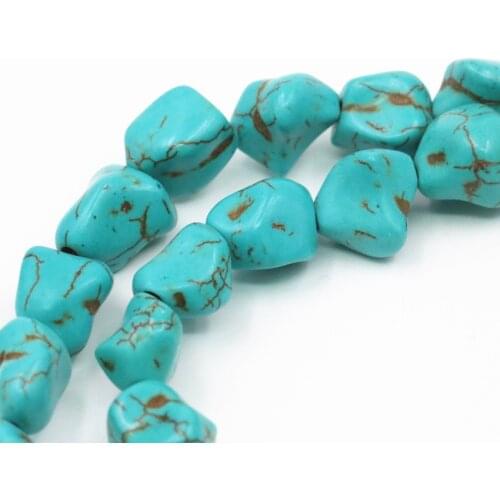 Turkey Blue Turquoises Calaite Stone Loose Beads for Jewelry Making Irregular Freeform Shape 9-11mm DIY Accessories 16inch A455
