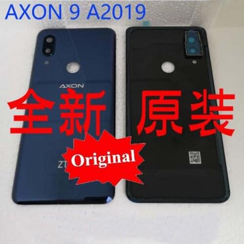 Original New Battery Back Cover For ZTE Axon 9 Pro A2019 Axon9 Pro A2019g Housing Door Rear Case with Camera frame glass lens