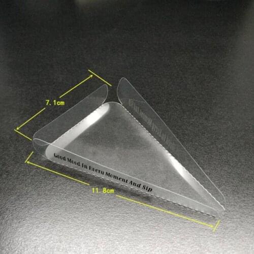 100pcs Plastic Cake Board Triangle Base Cupcakes Stand Liners Party Pastry Baking Cake Decoration
