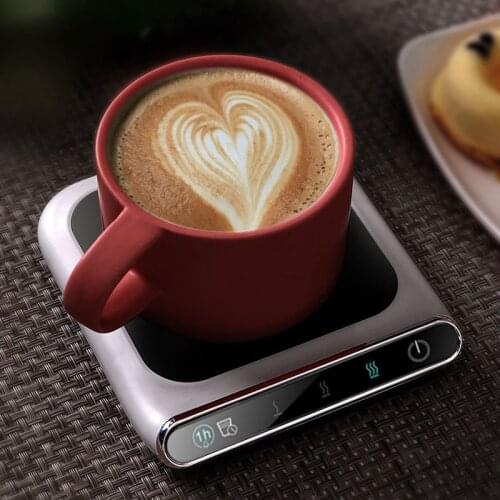 5V Cup Smart USB Heated Mug Coaster Cup Heater Taza Calienta Agua Thermostatic Cup Mat Pad Oficina Hot Milk Coffee Warmer Pad