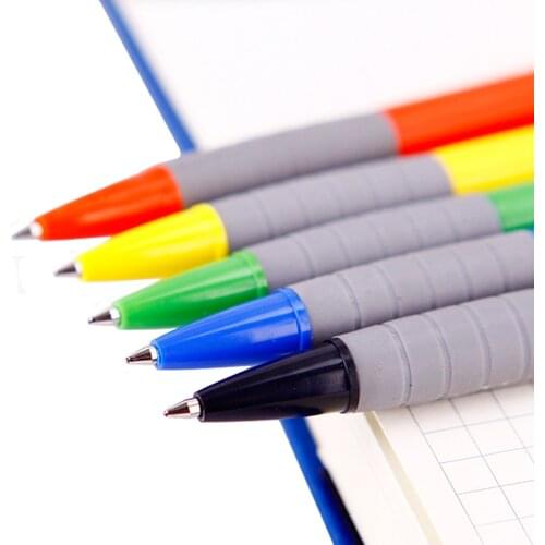 72Pcs/lot Cute 0.7mm Ballpoint Pen Blue Ink Chancellory Accessories Material Escolar Writing Supply Ball Pen School Stationery