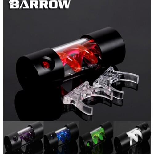 BARROW 155mm X 50mm Double Helix T-Virus Cylindrical Water-Cooled Coolant Tank Light System POM+PMMA Black Cover without light