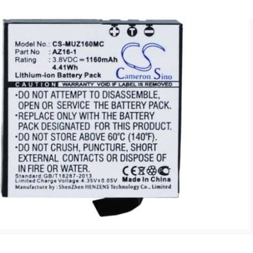 Cameron sino 1160mah battery for XIAOMI AZ16 AZ16-1 Camera Battery