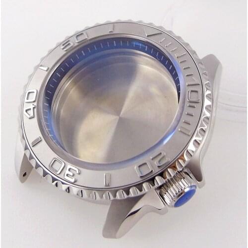 41mm Diving Watch Case Parts 200m Waterproof fit for NH35A NH36A Sapphire Glass 20BAR Black Chapter Ring Rotating Bezel