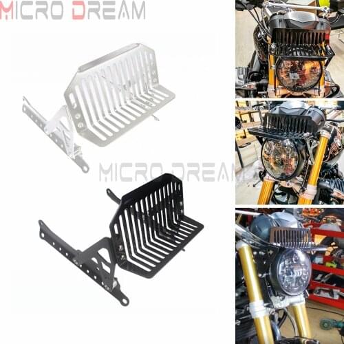 Black/Sliver Motorcycle Steel Front Headlight Carrier Upper Luggage Rack Mount Bracket For BMW R NINE T Scrambler Pure 2014-2019