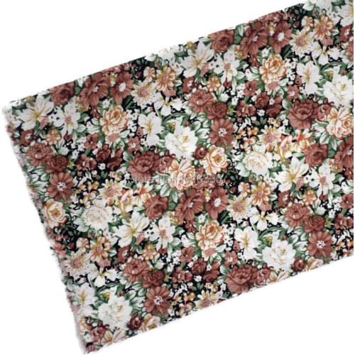 Hot sale Printed 100% Cotton Floral Poplin Fabric for Dress Shirts Patchwork Quilting Cloth Sewing Tissue