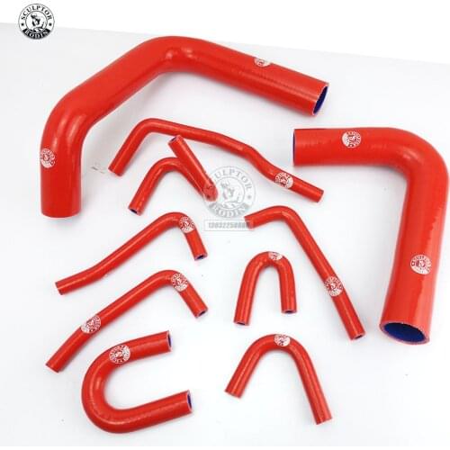 Silicone Radiator Hose Kit For Toyota Pickup 3.0L V6 91 1990-1995 10PCS RED/BLUE/BLACK