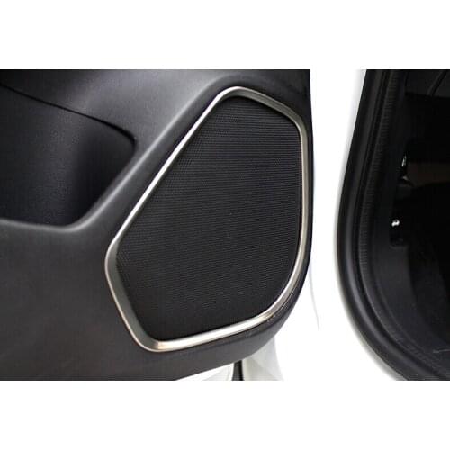 Lapetus For Honda FIT JAZZ 2014 2015 2016 ABS Car Styling Inner Door Tweeter Stereo Speaker Audio Cover Molding Trim/ Matt Style
