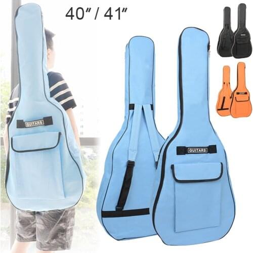 40/41 Inch Guitar Gig Bag Oxford Fabric Acoustic Soft Case Double Shoulder Straps Padded Guitar Waterproof Backpack XA78Y