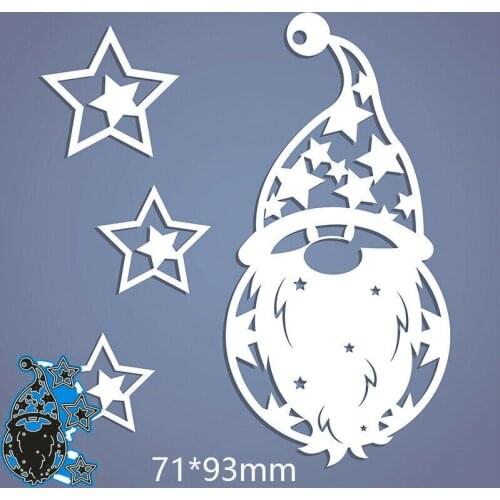 Santa Claus Set Metal Cutting Dies Stencil Scrapbooking Embossing New Christmas Craft Stamps