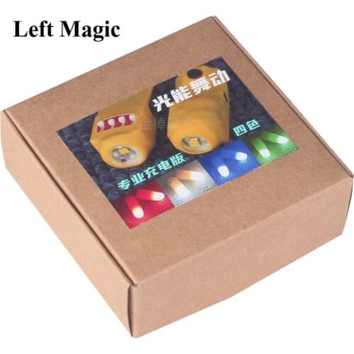 Professional Light-Pair Set ( Red & Four Colors ) Magic Tricks Super Thumb Light Magic Props Stage Magic Gimmick Illusions