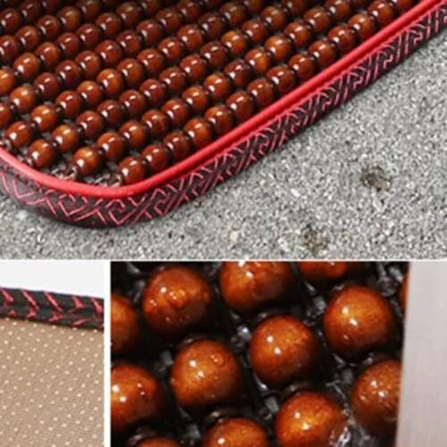 2021 June new Automobile wooden bead cushion summer rear row breathable cool pad single piece Ventilation Car Mat pad
