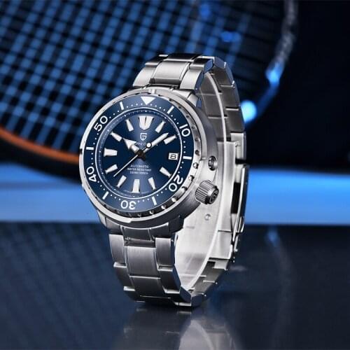 2021 PAGANI DESIG New Mens 300m Diver Mechanical Watch Tuna Series Sapphire Glass Stainless Steel 45MM Ceramic Bezel Watch NH35