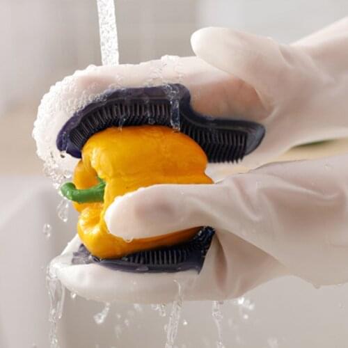 Kitchen Waterproof Rubber Dishwashing Gloves Kitchen Clean and Durable Cleaning Household Chores Dishwashing Tools